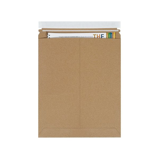 11 x 13-1/2'' Kraft Self-Seal Stayflats Plus Mailers, 100PK