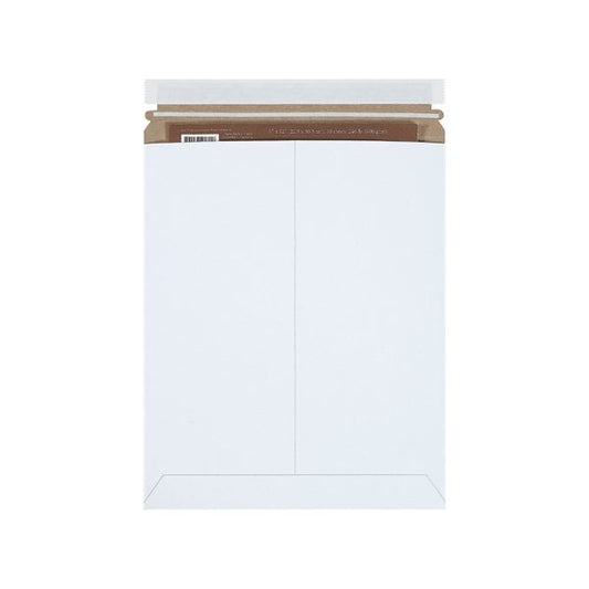 11 x 13-1/2'' White Self-Seal Stayflats Plus Mailers, 25PK
