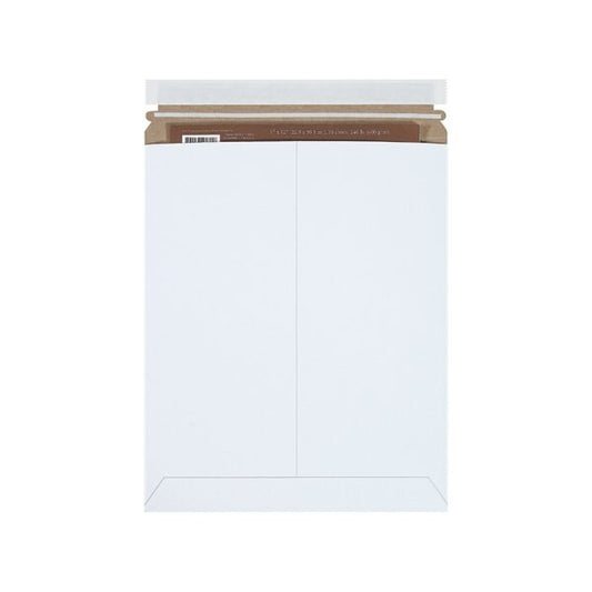 11 x 13-1/2'' White Self-Seal Stayflats Plus Mailers, 100PK