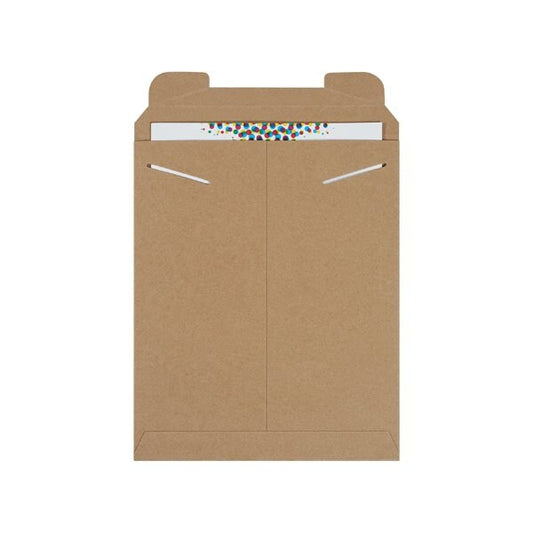 11 x 13-1/2'' Kraft Stayflats Mailers, 100PK