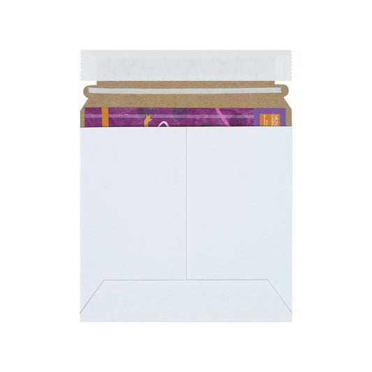 6-3/8 x 6'' White Self-Seal Stayflats Plus Mailers, 200PK