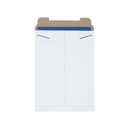 13 x 18'' White Stayflats Mailers, 100PK