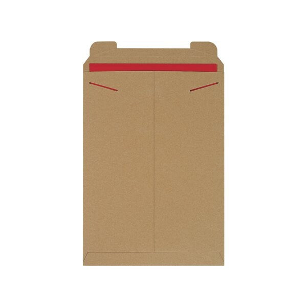 13 x 18'' Kraft Stayflats Mailers, 100PK