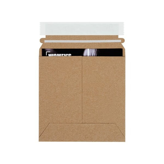 6 x 6'' Kraft Self-Seal Stayflats Plus Mailers, 200PK