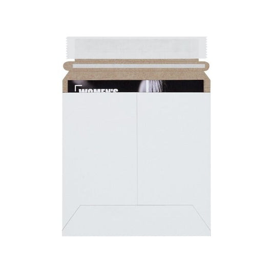 6 x 6'' White Self-Seal Stayflats Plus Mailers, 200PK