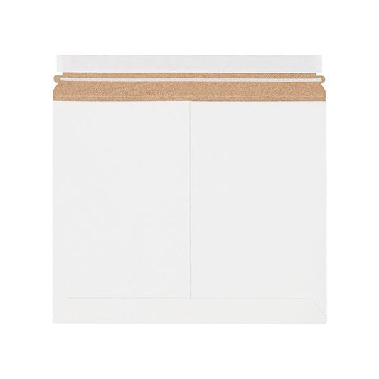 13-1/2 x 11'' White Stayflats Lite Mailers, 200PK