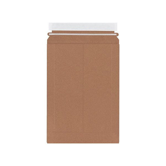 7 1/4 x 11'' Kraft Stayflats Lite Mailers, 250PK
