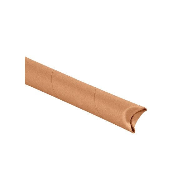 1-1/2 x 16'' Kraft Crimped End Tubes, 70PK