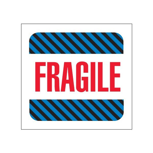 4 x 4'' - ''Fragile'' Labels, Style 3, 500PK