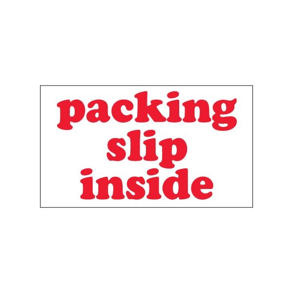 3 x 5'' - ''Packing Slip Inside'' Labels