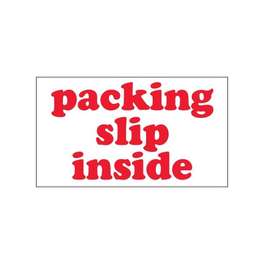 3 x 5'' - ''Packing Slip Inside'' Labels
