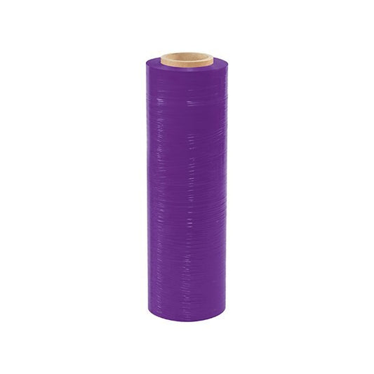 18'' x 80 Gauge x 1500' Purple Cast Hand Stretch Film, 4PK