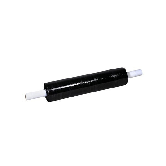 20'' x 80 Gauge x 1000' Black Extended Core Opaque Stretch Film, 4PK