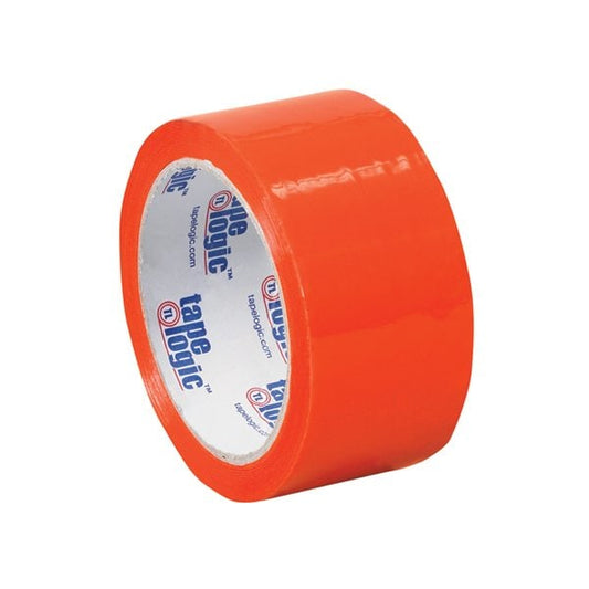 2'' x 55 yds. Orange Tape Logic Carton Sealing Tape, 6PK