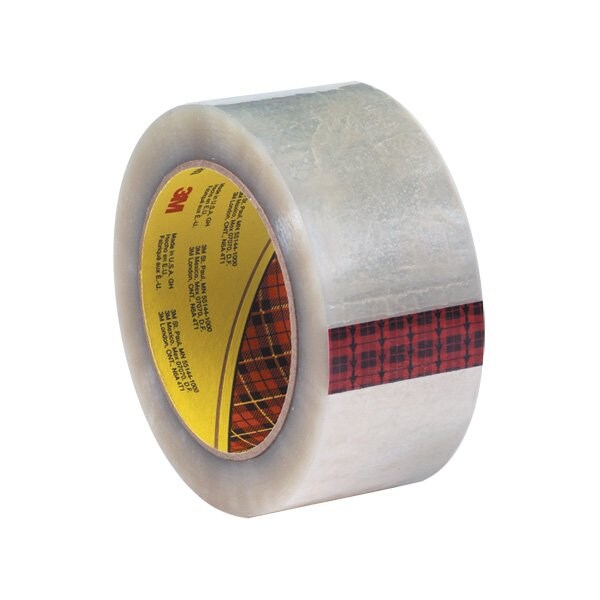2'' x 55 yds. Clear 3M 355 Carton Sealing Tape, 6PK