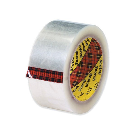 2'' x 55 yds. Clear 3M 375 Carton Sealing Tape, 36PK