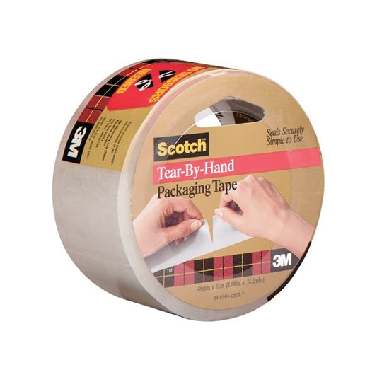 2'' x 38 yds. Clear 3M 3842 Carton Sealing Tape, 6PK