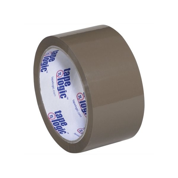 2'' x 55 yds. Tan Tape Logic #700 Economy Tape, 6PK
