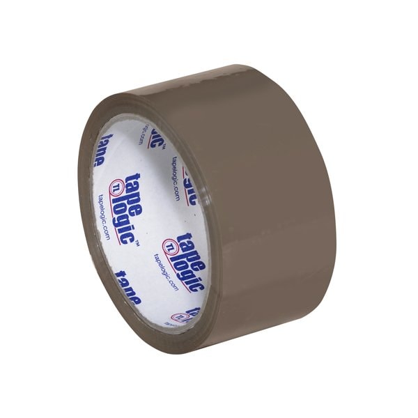 2'' x 55 yds. Tan Tape Logic #600 Economy Tape, 6PK