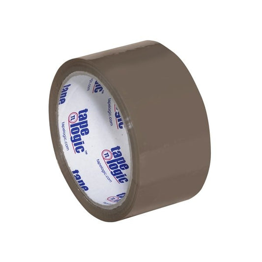 2'' x 55 yds. Tan Tape Logic #600 Economy Tape, 6PK
