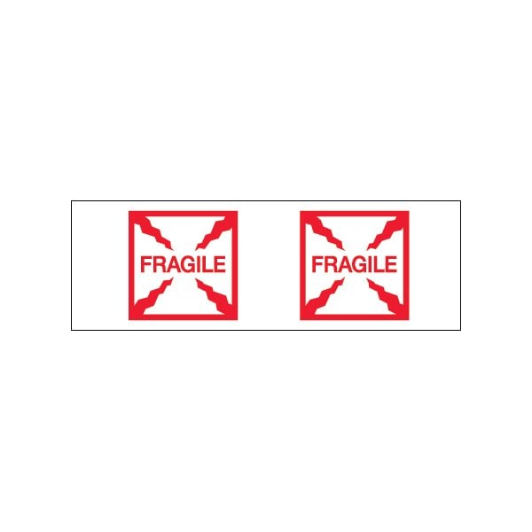2'' x 55 yds. - ''Fragile Box'' Tape Logic Pre-Printed Carton Sealing Tape, 18PK