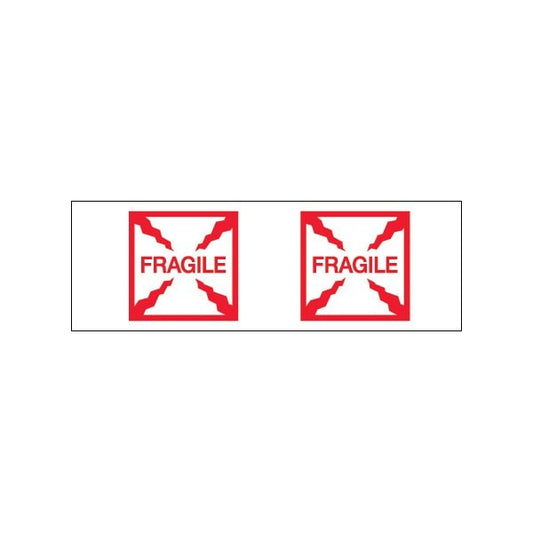 2'' x 55 yds. - ''Fragile Box'' Tape Logic Pre-Printed Carton Sealing Tape, 18PK