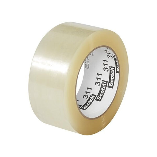 2'' x 110 yds. Clear 3M 311 Carton Sealing Tape, 6PK