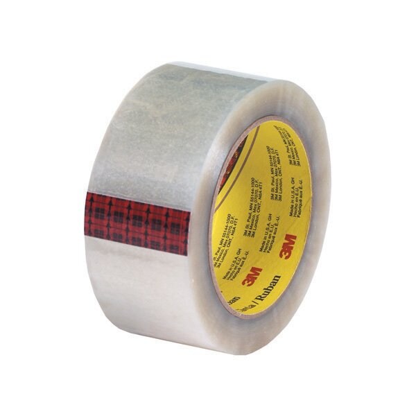 2'' x 55 yds. Clear 3M 313 Carton Sealing Tape, 6PK