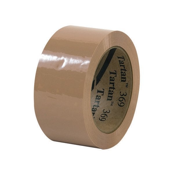 2'' x 110 yds. Tan 3M 369 Carton Sealing Tape, 6PK
