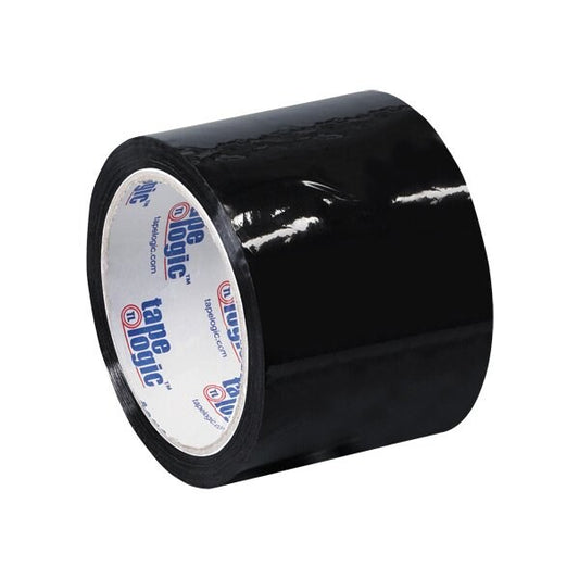 3'' x 55 yds. - Black Tape Logic Carton Sealing Tape, 6PK