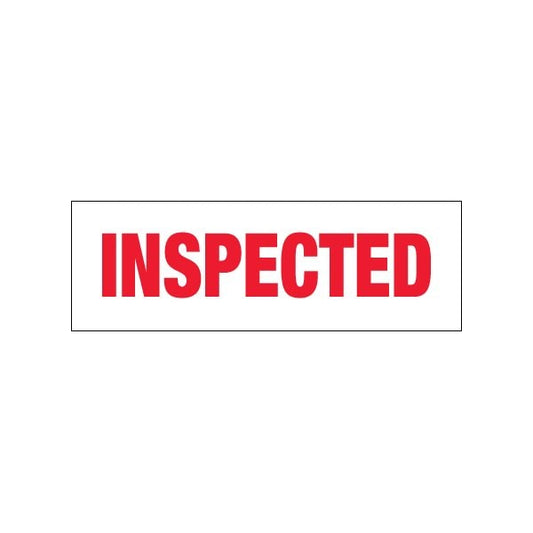 2'' x 110 yds. - ''Inspected'' Tape Logic Pre-Printed Carton Sealing Tape, 18PK