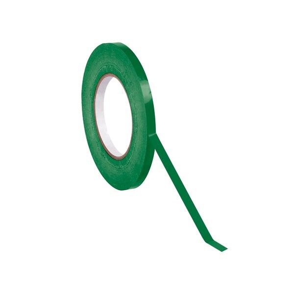 3/8'' x 180 yds. Dark Green Bag Tape, 96PK