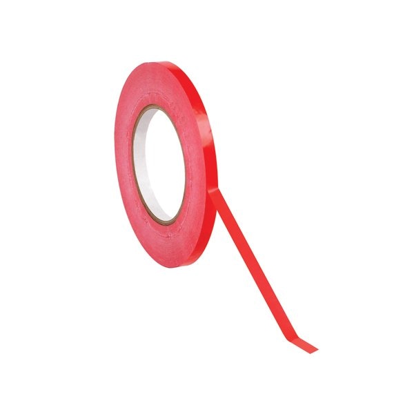 3/8'' x 180 yds. Red Bag Tape, 96PK