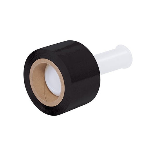 3'' x 80 Gauge x 1000' Black Bundling Stretch Film, 18PK