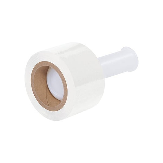 3'' x 80 Gauge x 1000' White Bundling Stretch Film, 18PK