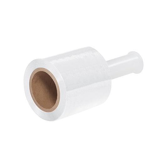 5'' x 80 Gauge x 1000' White Bundling Stretch Film, 12PK