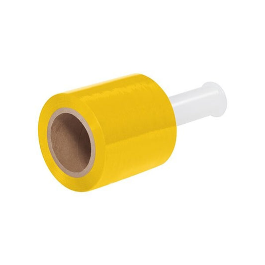 5'' x 80 Gauge x 1000' Yellow Bundling Stretch Film, 12PK