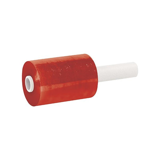 5'' x 80 Gauge x 1000' Red Extended Core Bundling Film, 12PK