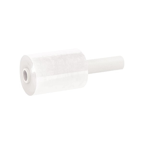 5'' x 80 Gauge x 1000' White Extended Core Bundling Film, 12PK