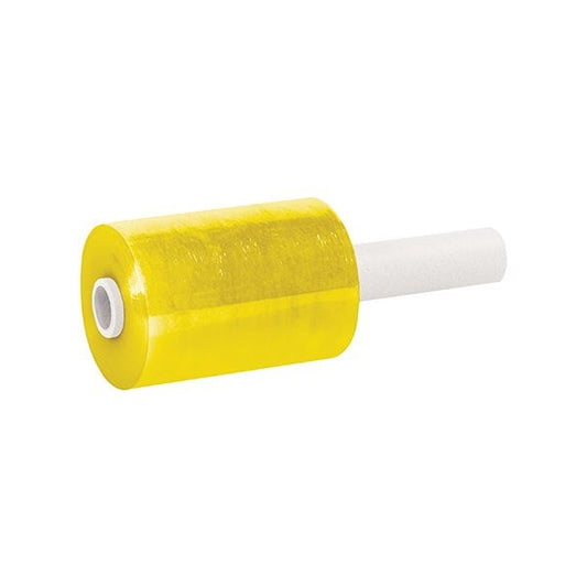 5'' x 80 Gauge x 1000' Yellow Extended Core Bundling Film, 12PK