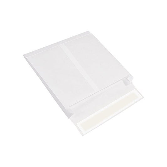 10 x 13 x 2'' White Expandable Tyvek Envelopes, Side Opening, 100PK
