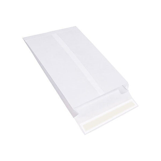 12 x 16 x 2'' White Expandable Tyvek Envelopes, 100PK