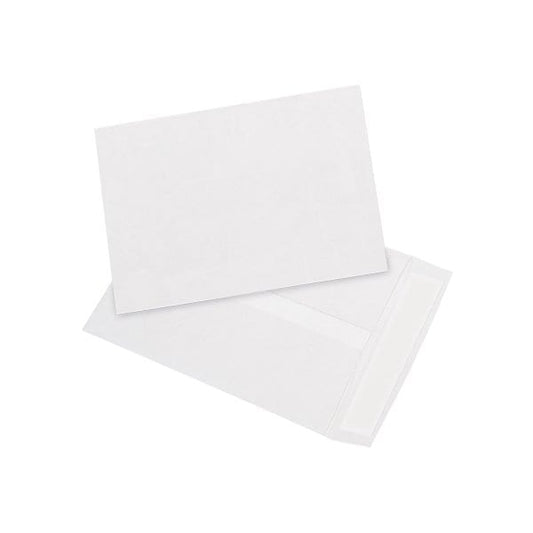 7-1/2 x 10-1/2'' White Flat Tyvek Envelopes, 100PK
