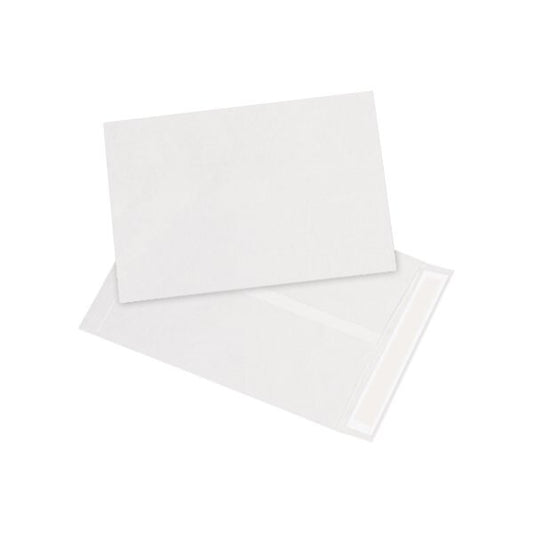 9-1/2 x 12-1/2'' White Flat Tyvek Envelopes, 100PK
