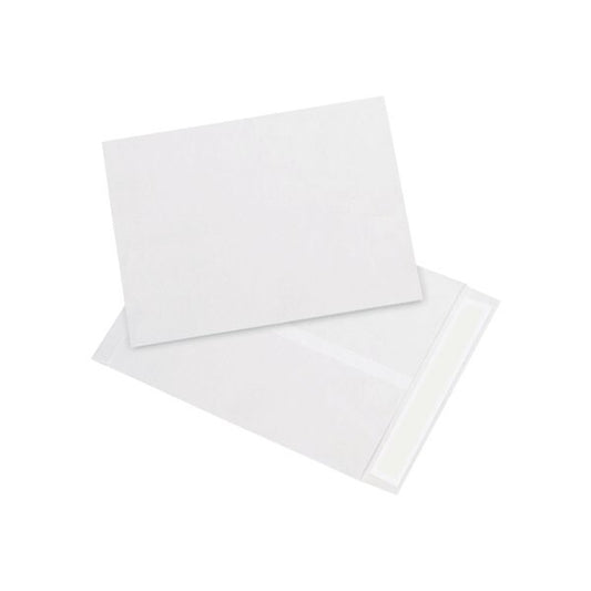 9 x 12'' White Flat Tyvek Envelopes, 100PK