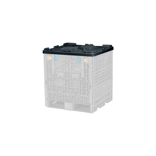Monoflo Folding Bulk Shipping Container Lid BC3230LID - 32"L x 30"W Black