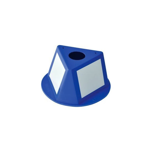 Inventory Control Cone W/ Dry Erase Decals, Blue