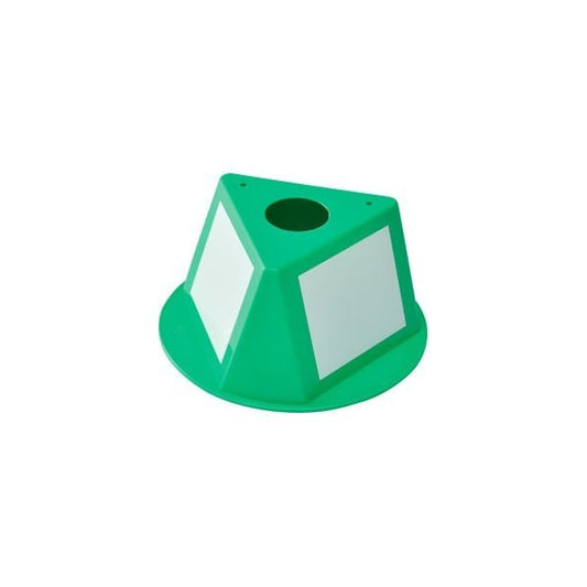 Inventory Control Cone W/ Dry Erase Decals, Green