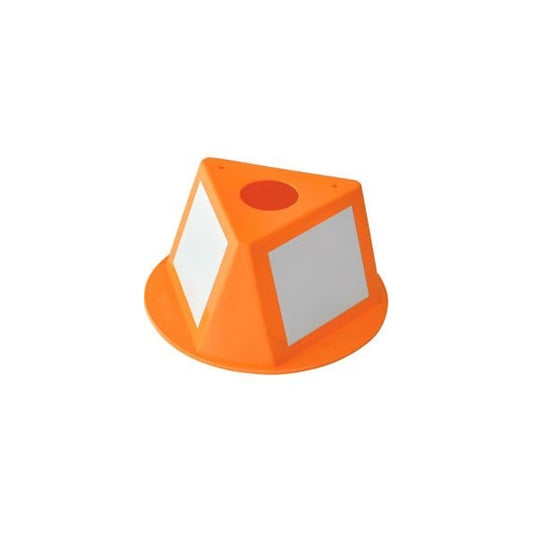 Inventory Control Cone W/ Dry Erase Decals, Orange