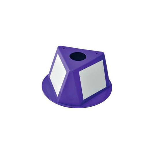 Global Industrial„? Inventory Control Cone W/ Dry Erase Decals, Purple